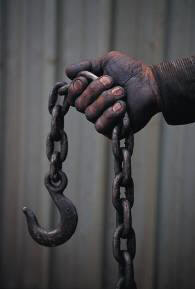Hand at work